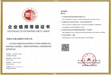 企業(yè)信用等級證書（中水協(xié)）